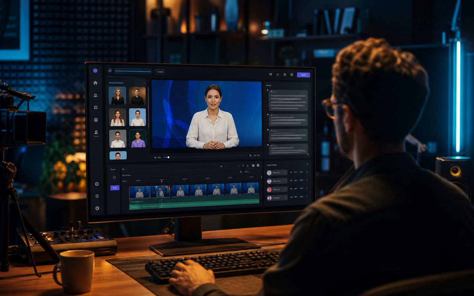 HeyGen yapay zeka avatar video arayüzü